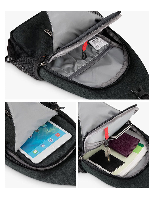 TALANES Sling Bag – Water-Resistant Crossbody Pack with Multiple Pockets