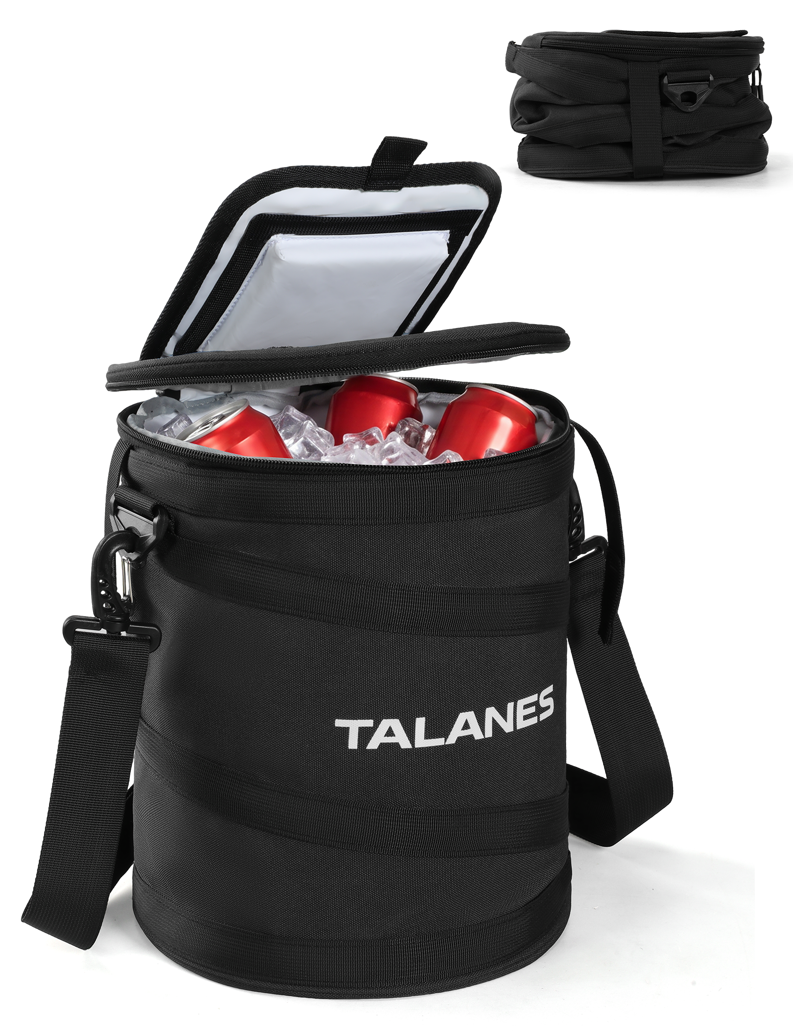 Talanes 14-Can Insulated Golf Cart Cooler Bag Keeps Beverages Cold | Large Golf Cooler Sleeve with Adjustable Shoulder Strap & Collapsible Design, Ideal Gift for Golfers