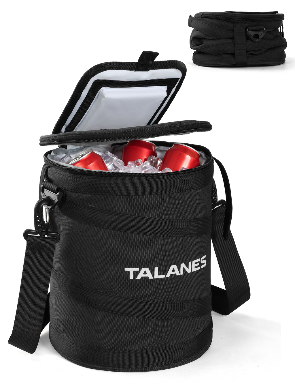 Talanes 14-Can Insulated Golf Cart Cooler Bag Keeps Beverages Cold | Large Golf Cooler Sleeve with Adjustable Shoulder Strap & Collapsible Design, Ideal Gift for Golfers
