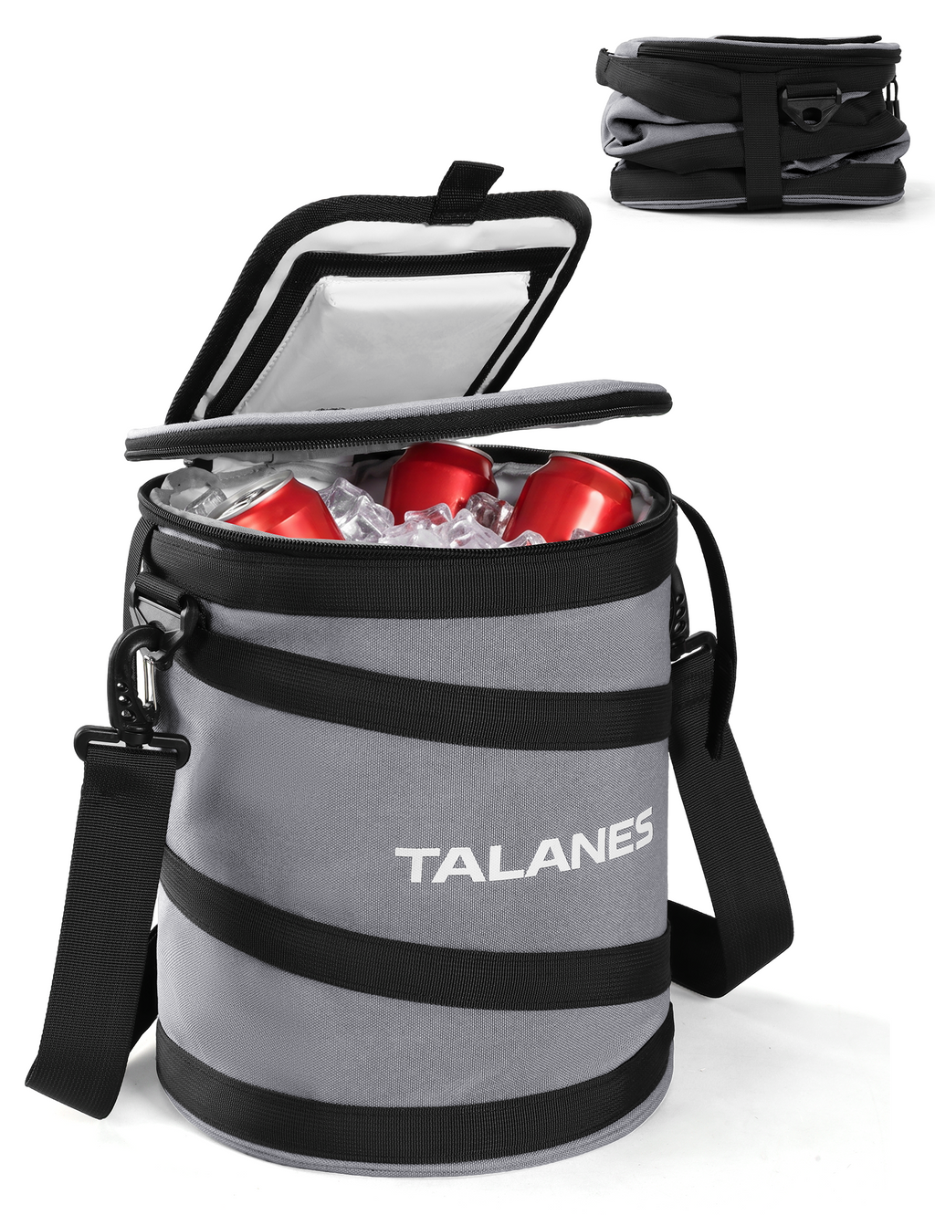 Talanes 14-Can Insulated Golf Cart Cooler Bag Keeps Beverages Cold | Large Golf Cooler Sleeve with Adjustable Shoulder Strap & Collapsible Design, Ideal Gift for Golfers