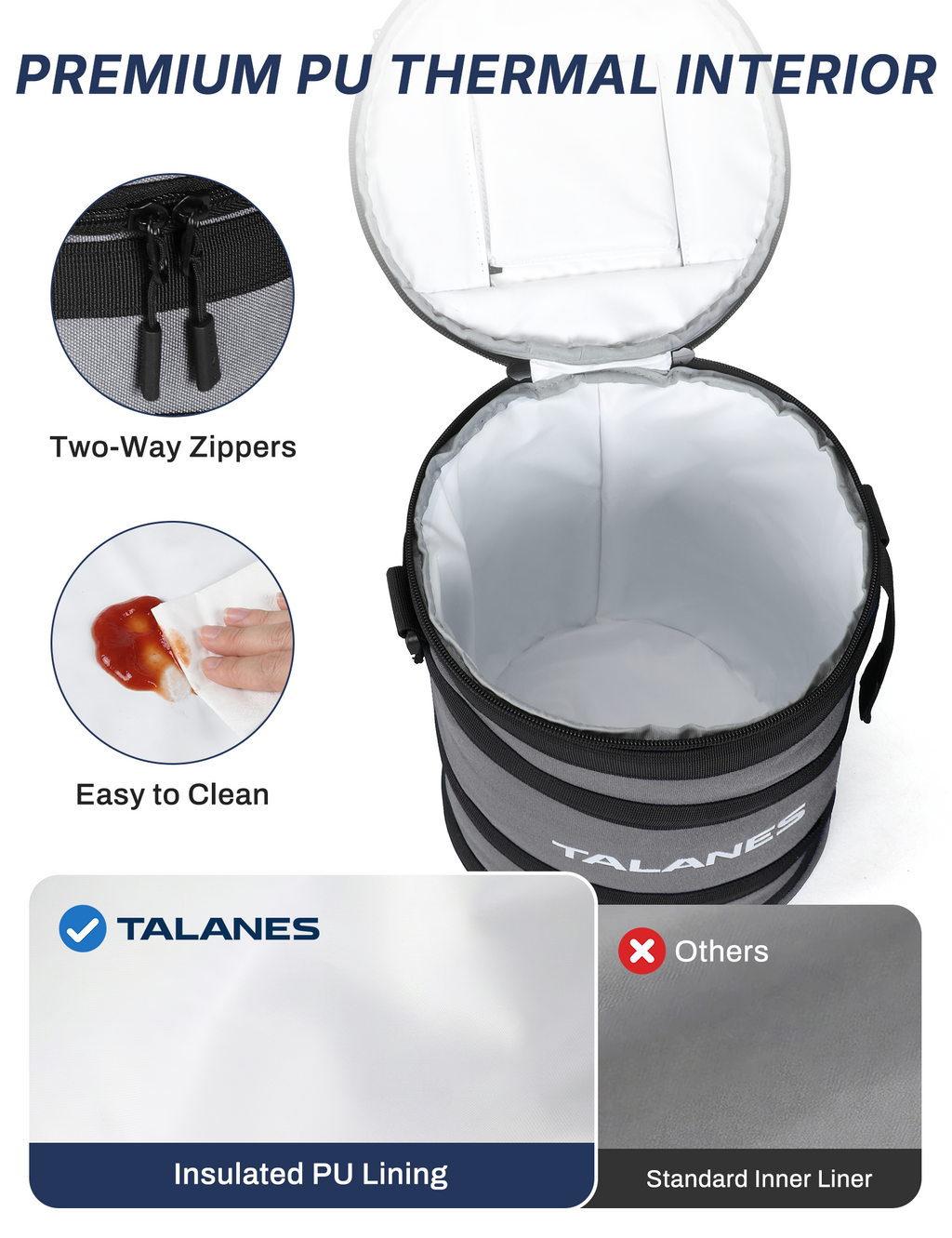 Talanes 14-Can Insulated Golf Cart Cooler Bag Keeps Beverages Cold | Large Golf Cooler Sleeve with Adjustable Shoulder Strap & Collapsible Design, Ideal Gift for Golfers