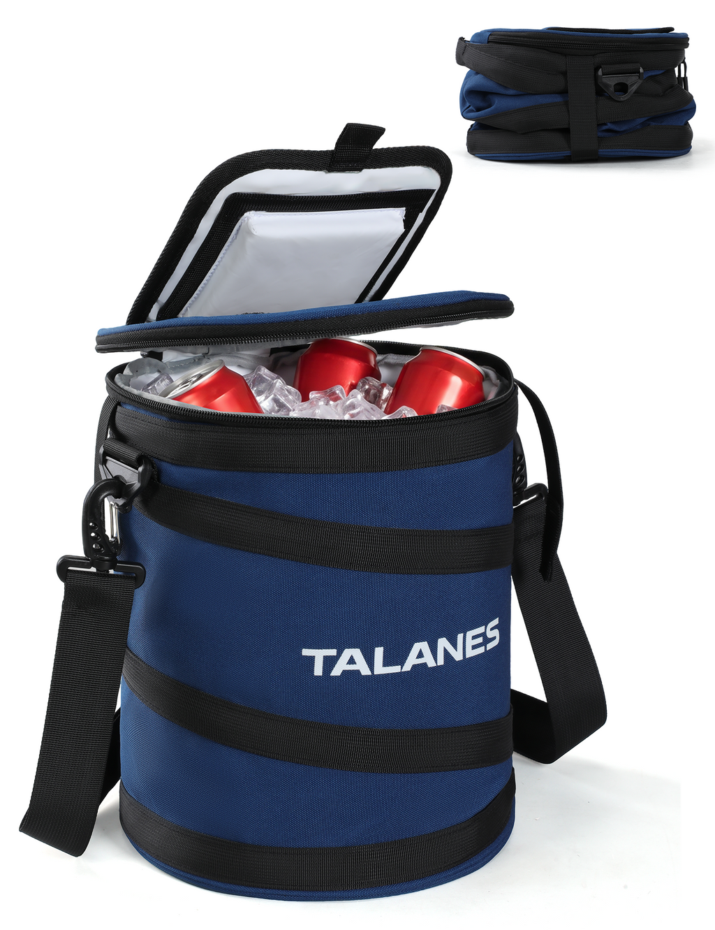 Talanes 14-Can Insulated Golf Cart Cooler Bag Keeps Beverages Cold | Large Golf Cooler Sleeve with Adjustable Shoulder Strap & Collapsible Design, Ideal Gift for Golfers
