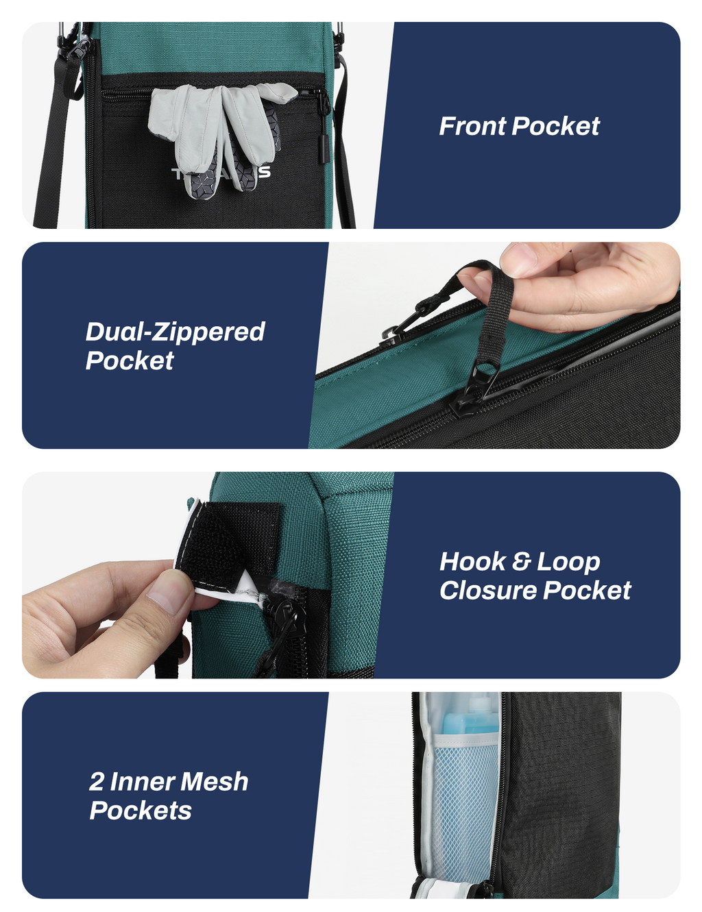 Talanes 9-Can Insulated Golf Cooler Tote Bag with Multi-Pocket