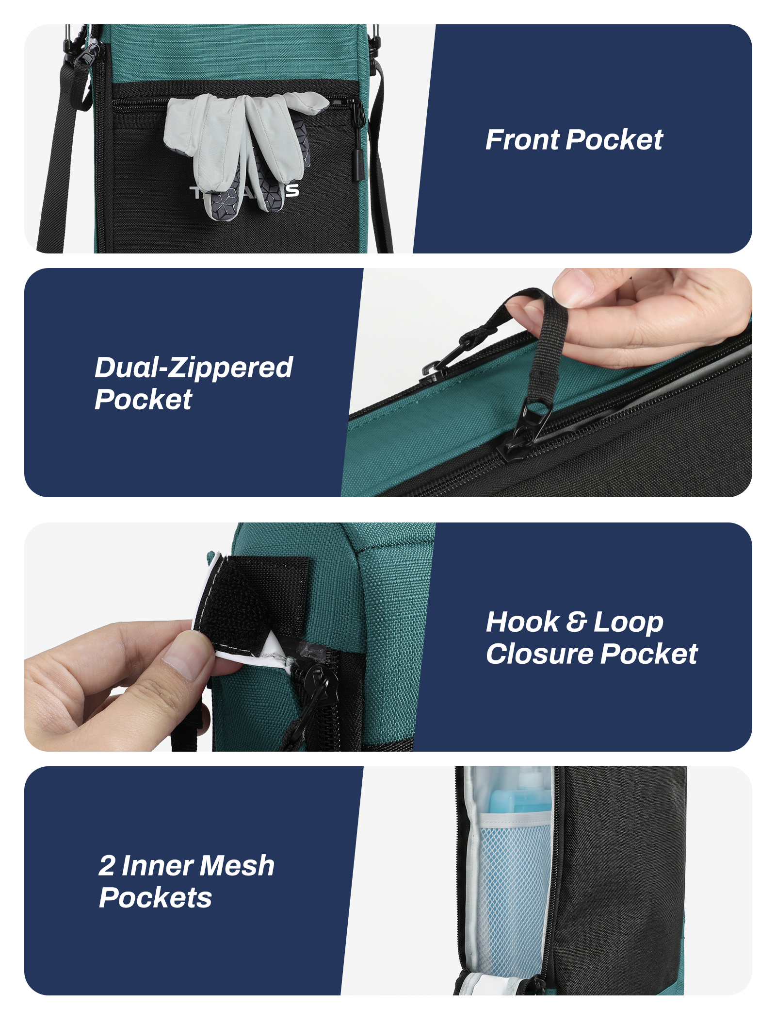 Talanes 9-Can Insulated Golf Cooler Tote Bag with Multi-Pocket