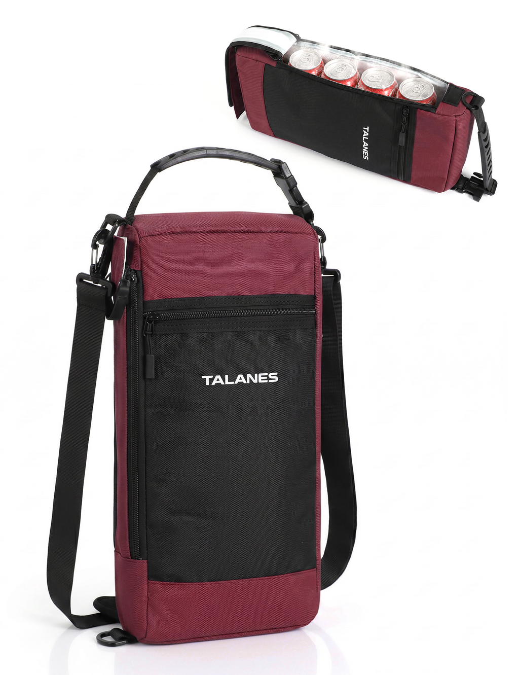 Talanes 9-Can Insulated Golf Cooler Tote Bag with Multi-Pocket