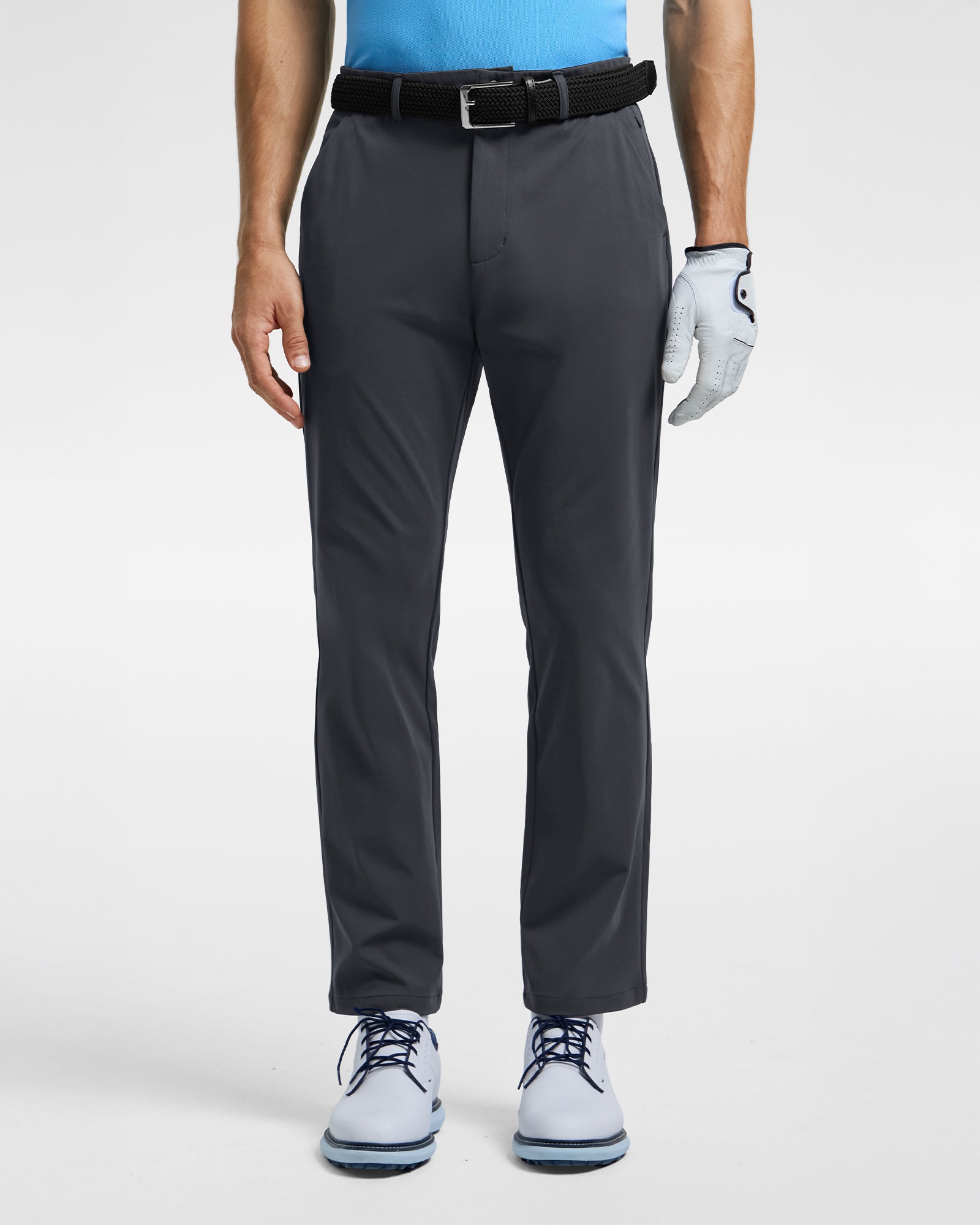 Talanes Men's Golf Pants, Dress-Look Knit Stretch