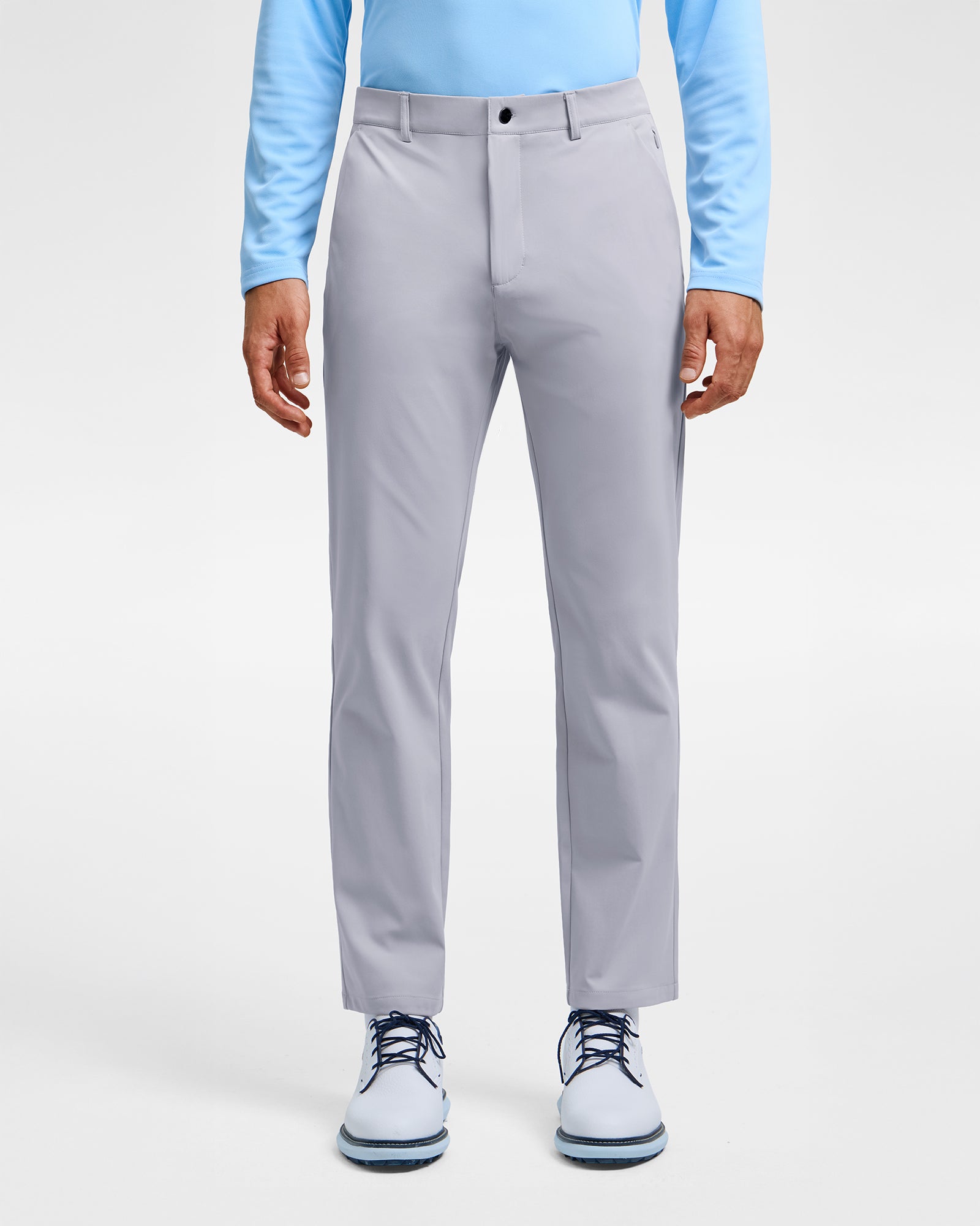Talanes Men's Golf Pants, Dress-Look Knit Stretch