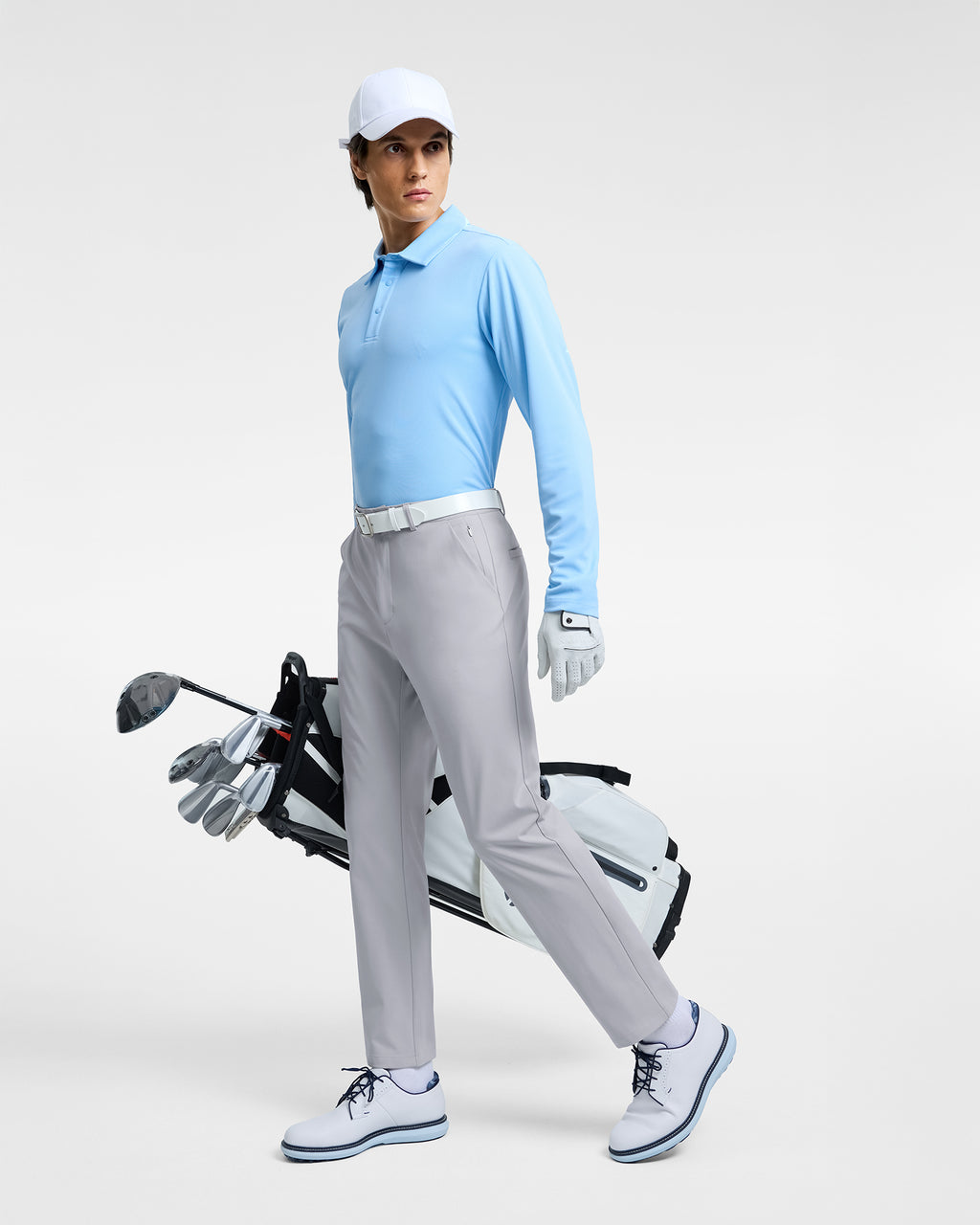 Talanes Men's Golf Pants, Dress-Look Knit Stretch