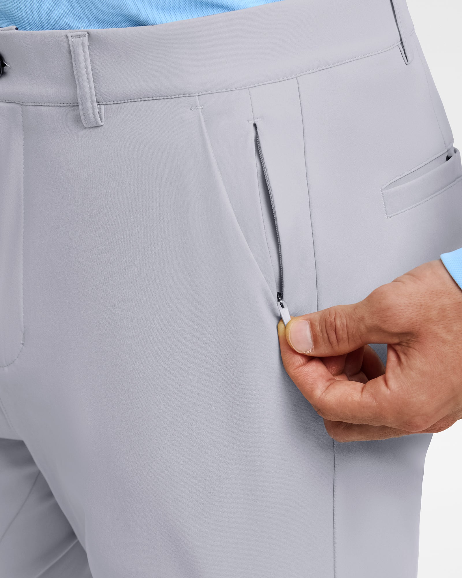 Talanes Men's Golf Pants, Dress-Look Knit Stretch