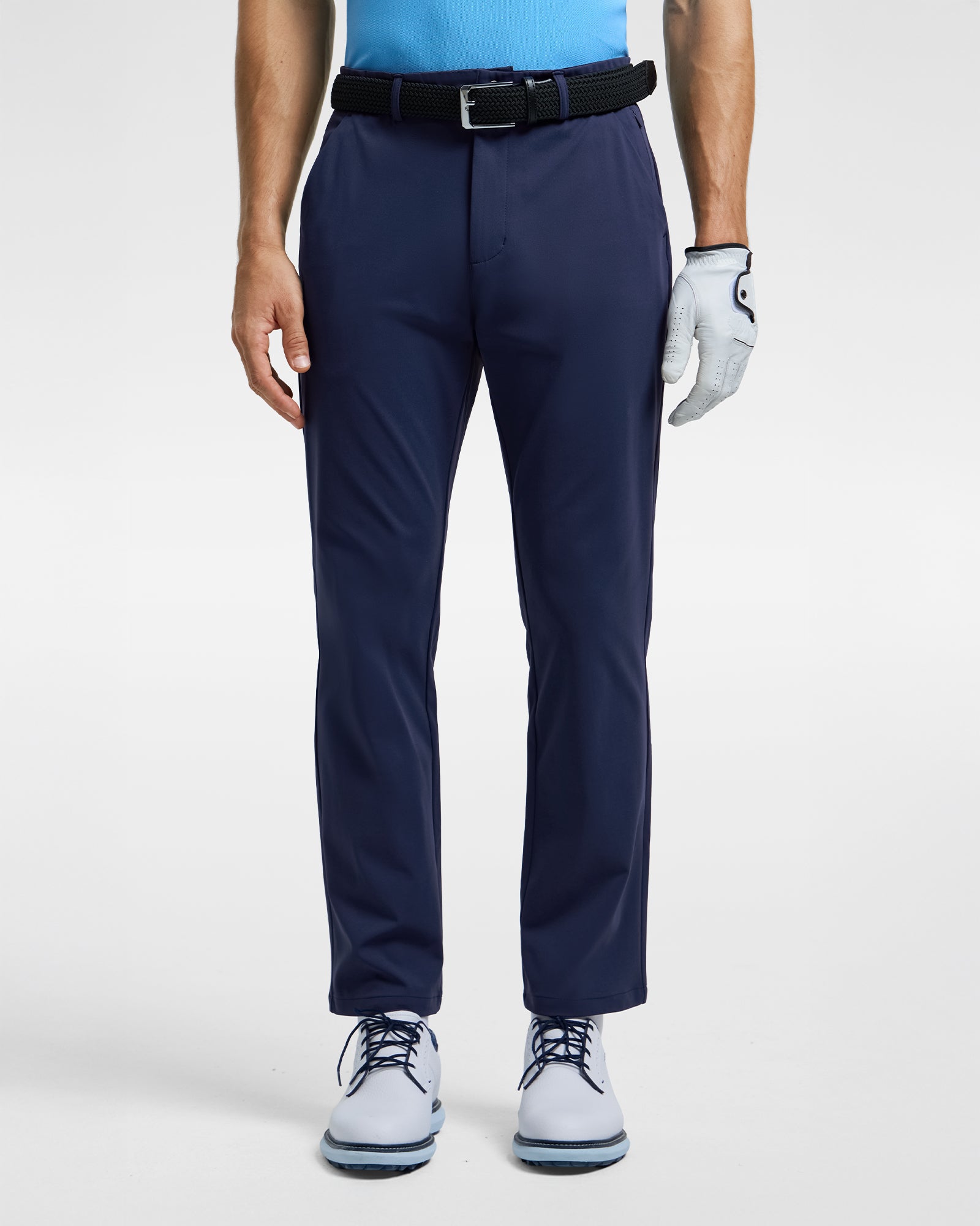 Talanes Men's Golf Pants, Dress-Look Knit Stretch