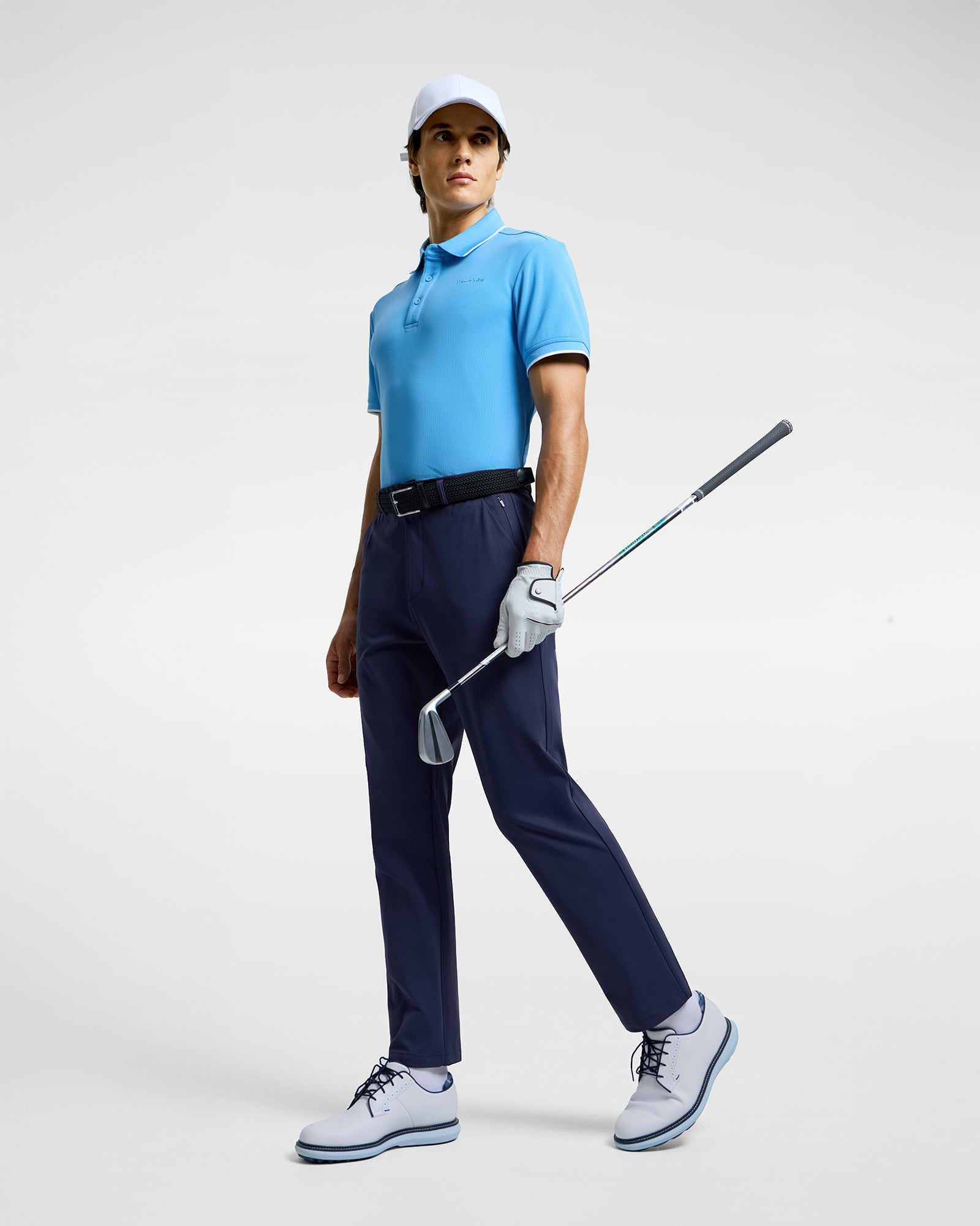 Talanes Men's Golf Pants, Dress-Look Knit Stretch
