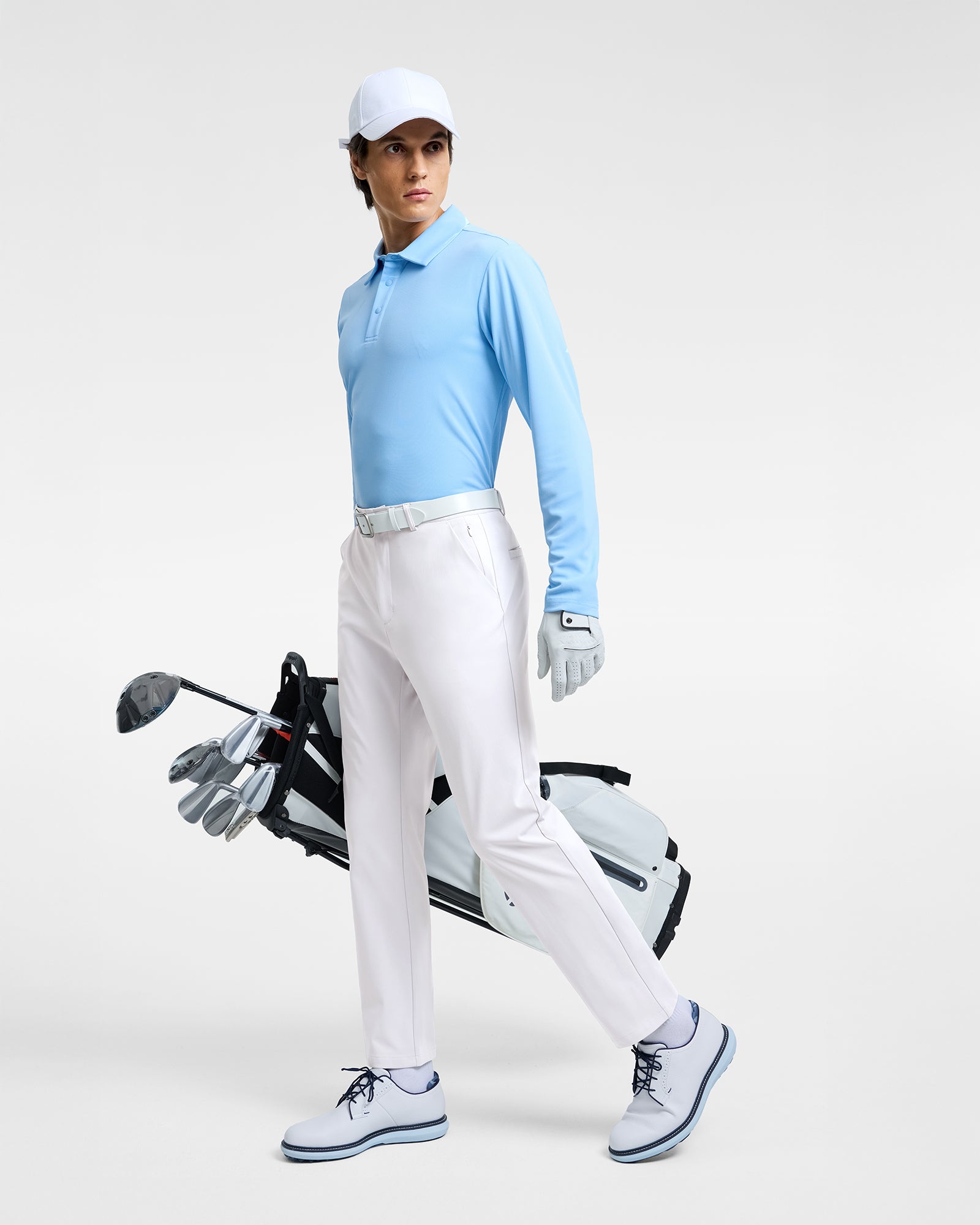 Talanes Men's Golf Pants, Dress-Look Knit Stretch