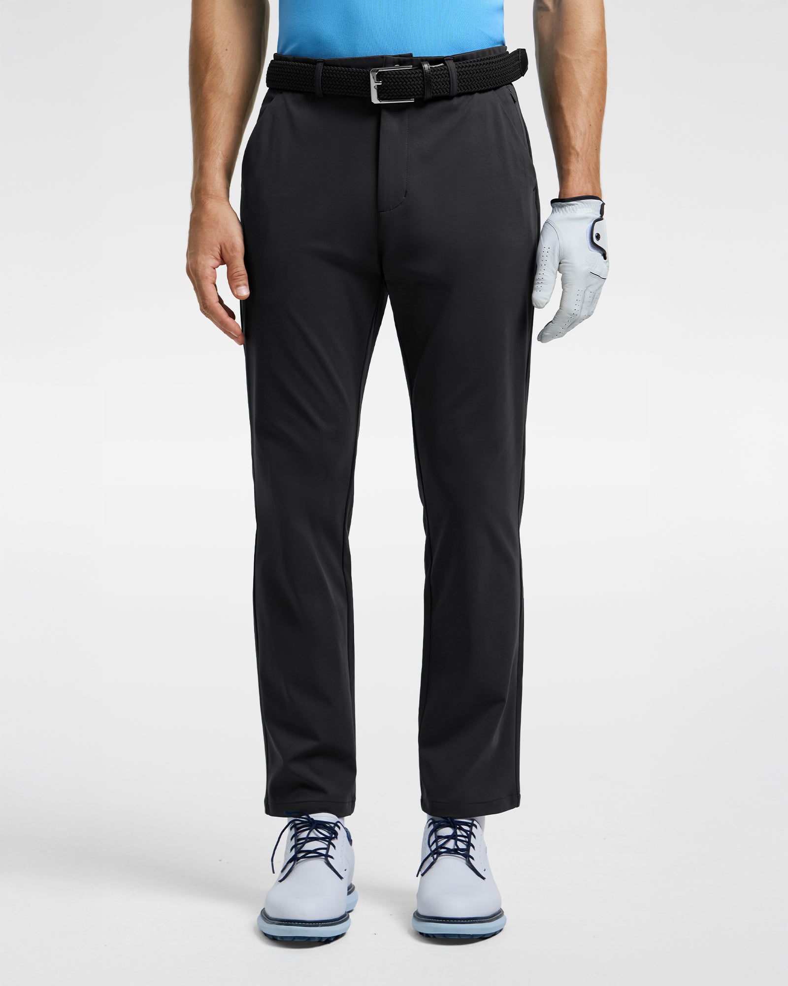 Talanes Men's Golf Pants, Dress-Look Knit Stretch