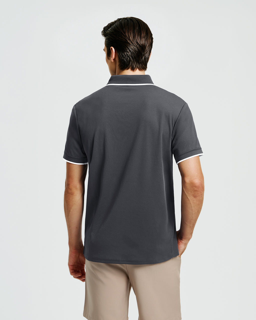 Talanes Men's UPF 50 Moisture-Wicking Short-Sleeve Golf Polo Shirt for Daily Wear