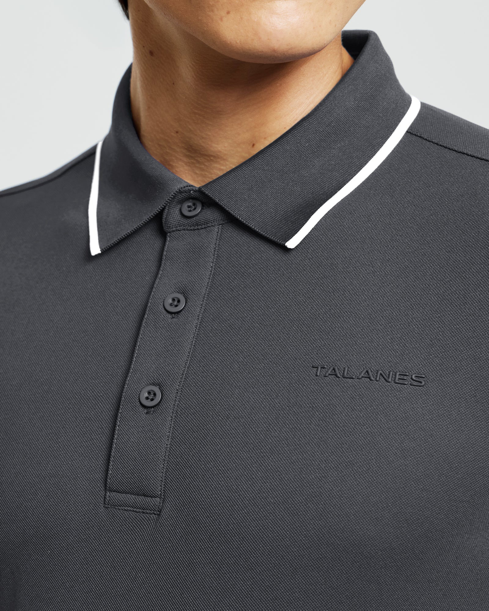 Talanes Men's UPF 50 Moisture-Wicking Short-Sleeve Golf Polo Shirt for Daily Wear