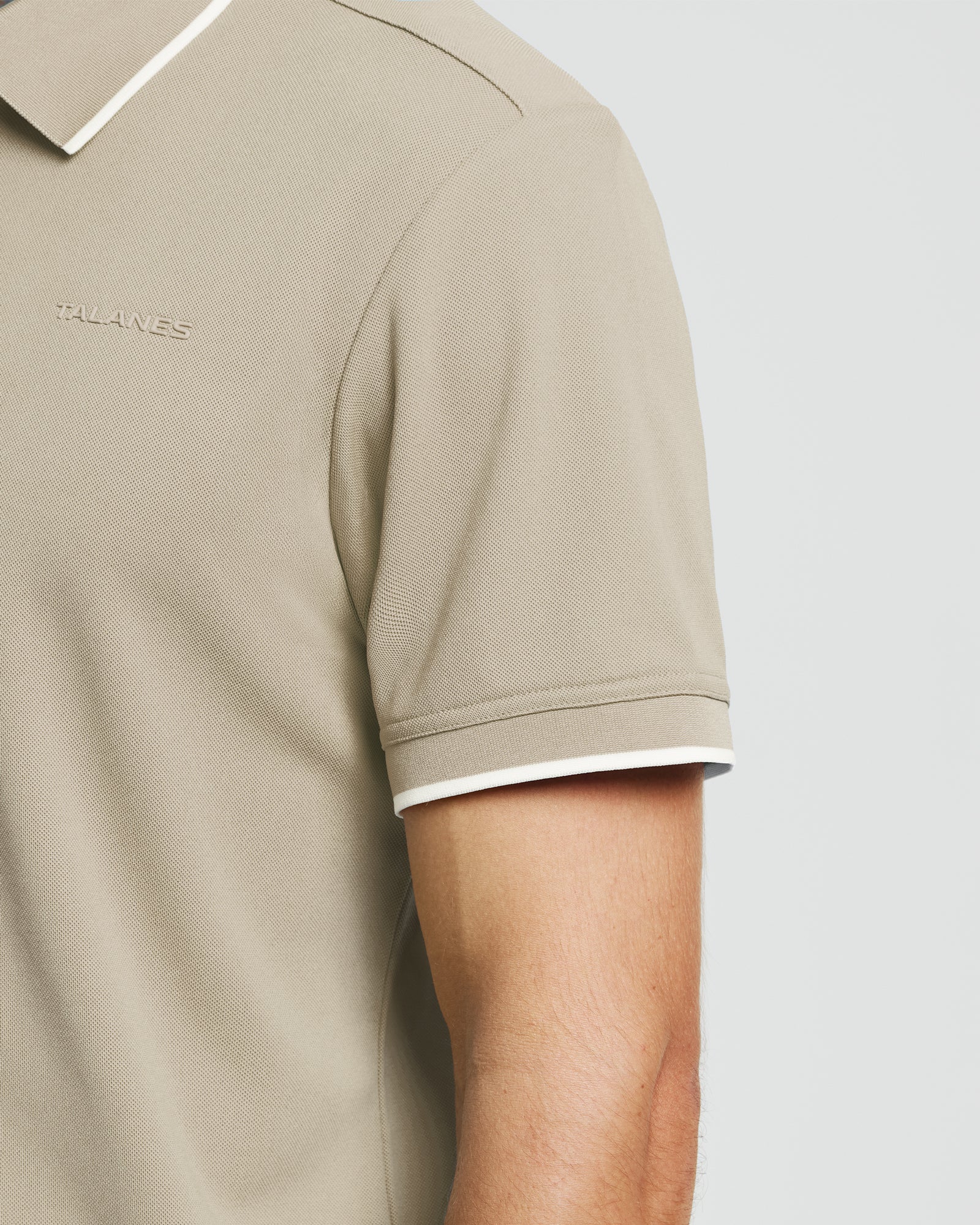 Talanes Men's UPF 50 Moisture-Wicking Short-Sleeve Golf Polo Shirt for Daily Wear
