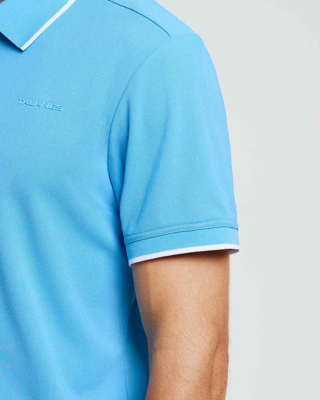 Talanes Men's UPF 50 Moisture-Wicking Short-Sleeve Golf Polo Shirt for Daily Wear
