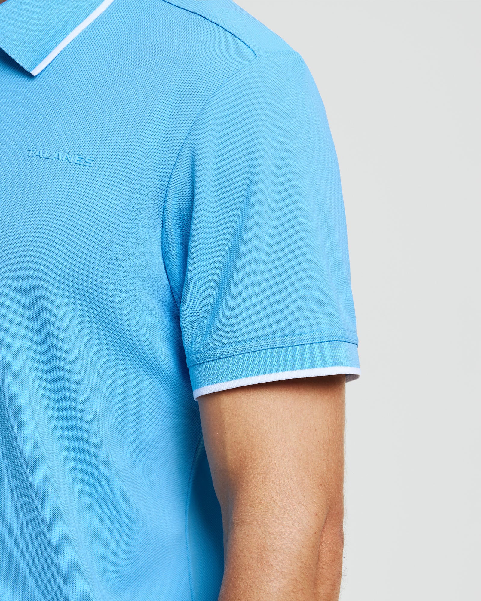 Talanes Men's UPF 50 Moisture-Wicking Short-Sleeve Golf Polo Shirt for Daily Wear