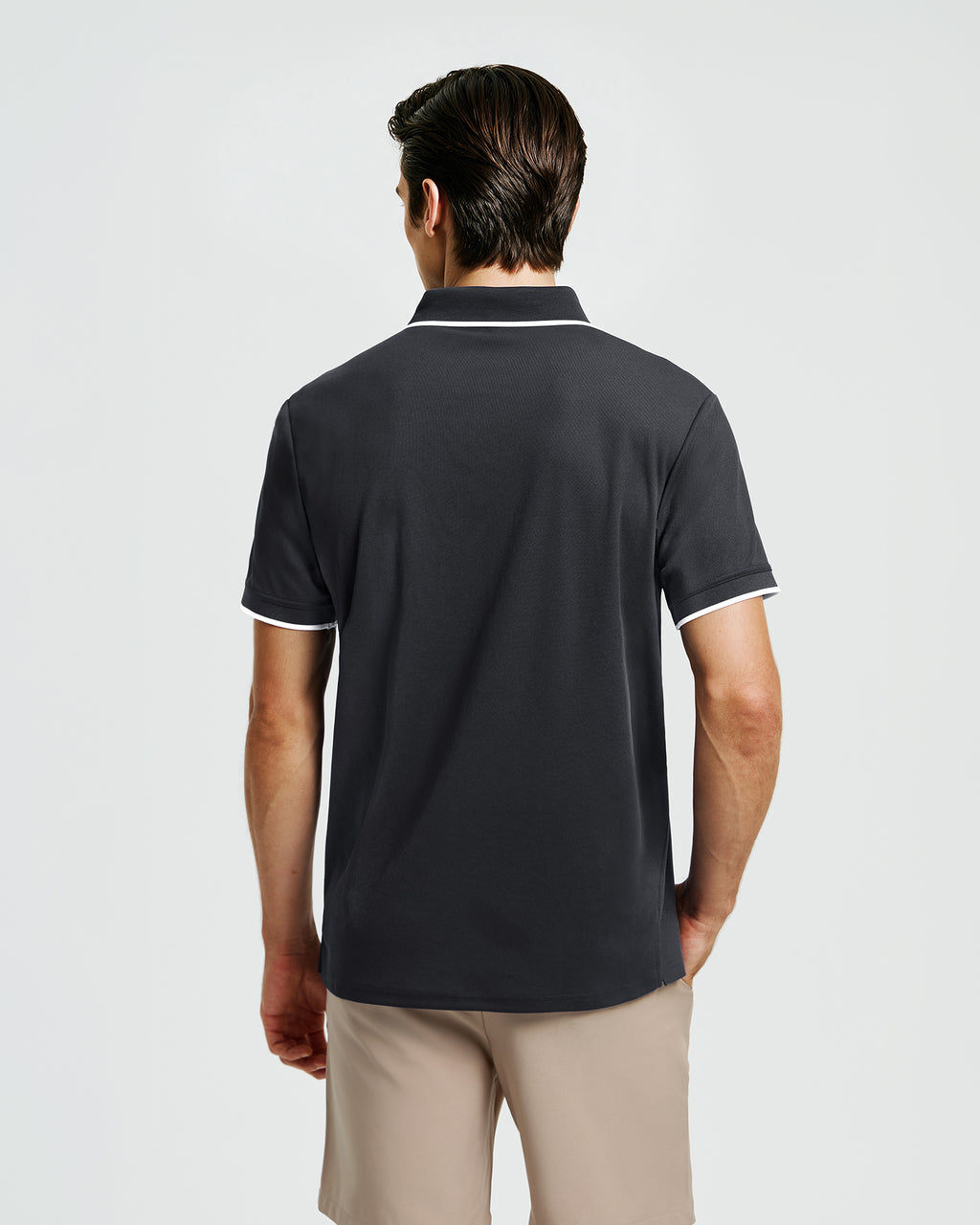 Talanes Men's UPF 50 Moisture-Wicking Short-Sleeve Golf Polo Shirt for Daily Wear