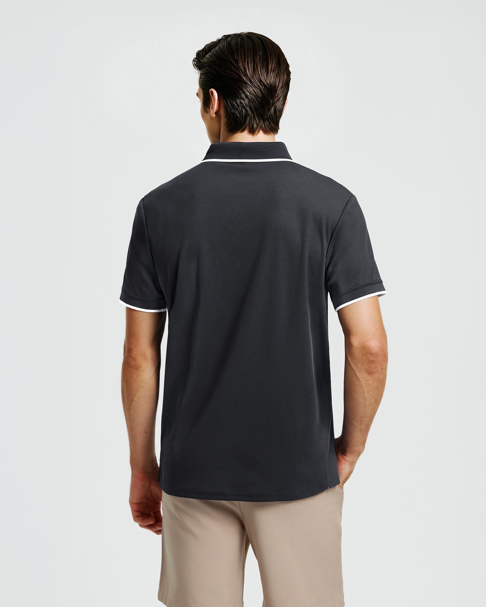 Talanes Men's UPF 50 Moisture-Wicking Short-Sleeve Golf Polo Shirt for Daily Wear
