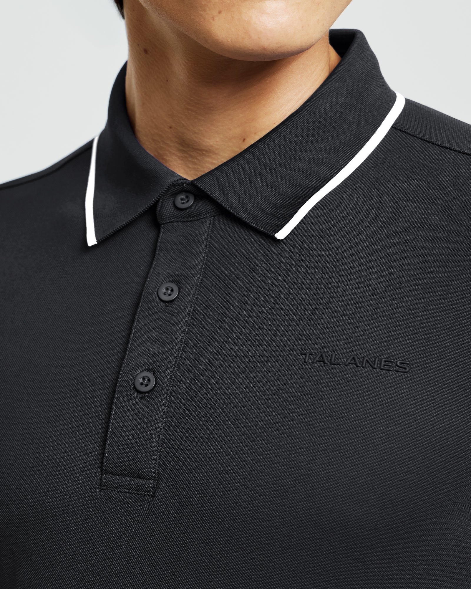 Talanes Men's UPF 50 Moisture-Wicking Short-Sleeve Golf Polo Shirt for Daily Wear