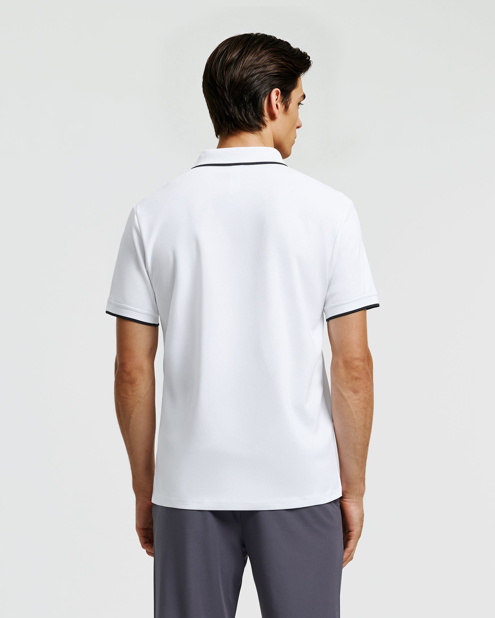 Talanes Men's UPF 50 Moisture-Wicking Short-Sleeve Golf Polo Shirt for Daily Wear