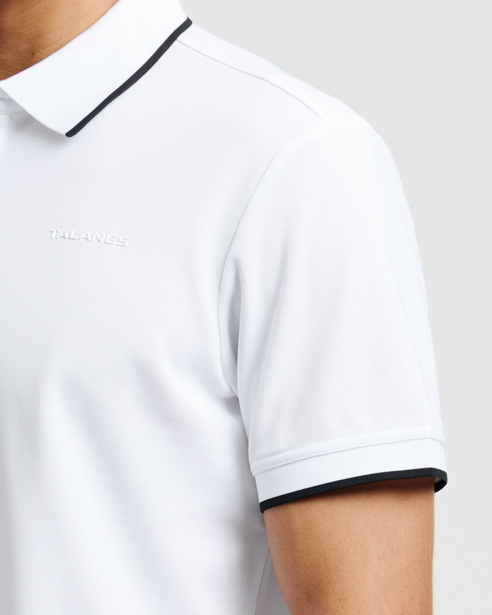 Talanes Men's UPF 50 Moisture-Wicking Short-Sleeve Golf Polo Shirt for Daily Wear