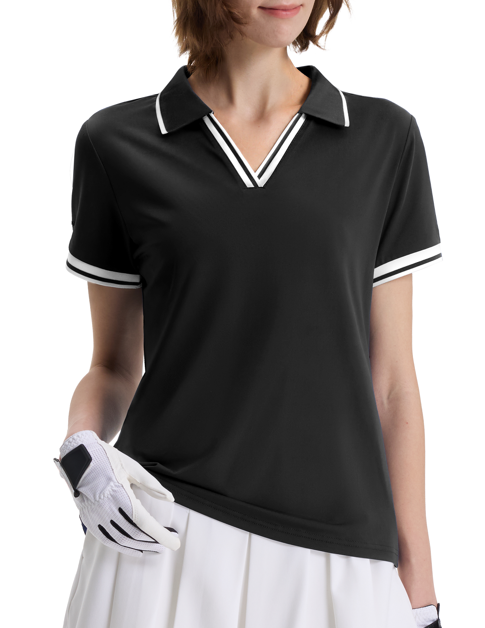 Women's V-Neck Polo Shirt