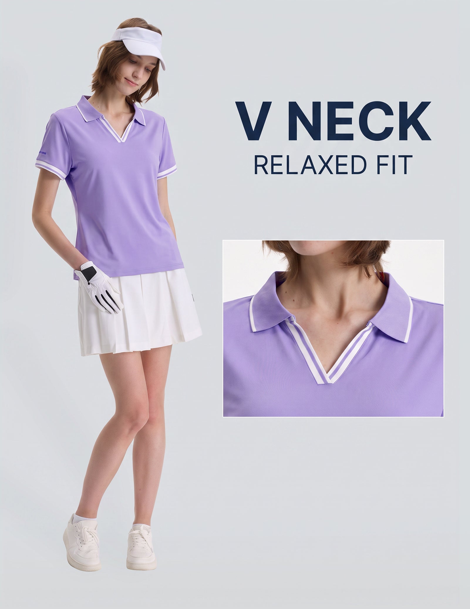 Women's V-Neck Polo Shirt