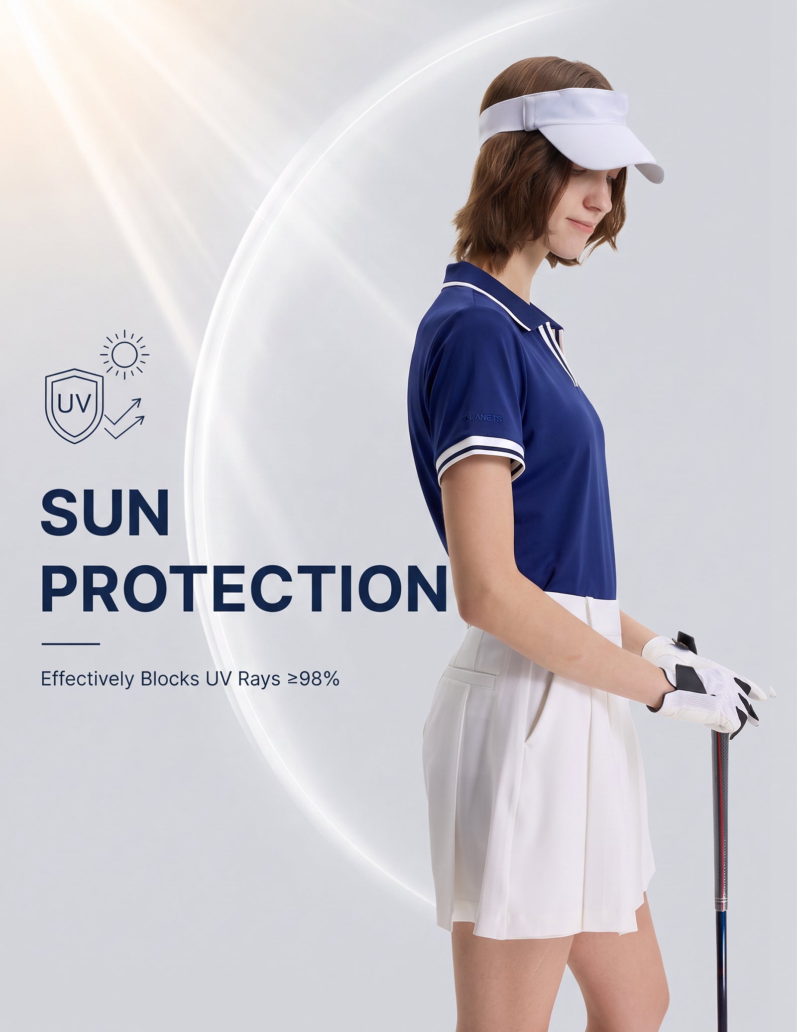 Women's V-Neck Polo Shirt