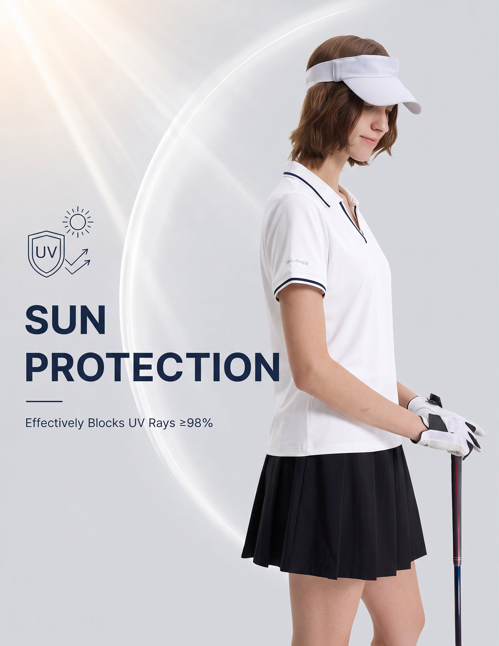 Women's V-Neck Polo Shirt